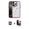 MARSİLYAN™- iPhone 16 Pro Max Kılıf Odak Prime - Siyah 3D Antistatik Mat Seramik Nano Ekran Koruyucu + PVD Metal Kamera Lens - SH