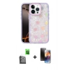 MARSİLYAN™- iPhone 16 Pro Max Kılıf Odak Prime - Siyah 3D Antistatik Mat Seramik Nano Ekran Koruyucu + Raze Metal Kamera Lens - SH