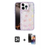MARSİLYAN™- iPhone 16 Pro Max Kılıf Odak Prime - Siyah 3D Antistatik Mat Seramik Nano Ekran Koruyucu + PVD Metal Kamera Lens - SH