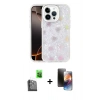MARSİLYAN™- iPhone 16 Pro Max Kılıf Odak Prime - Siyah 3D Antistatik Mat Seramik Nano Ekran Koruyucu + Raze Metal Kamera Lens - SH