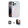 MARSİLYAN™- iPhone 16 Pro Max Kılıf Odak Prime - Siyah 3D Antistatik Mat Seramik Nano Ekran Koruyucu + PVD Metal Kamera Lens - SH