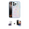 MARSİLYAN™- iPhone 16 Pro Max Kılıf Odak Prime - Siyah 3D Antistatik Mat Seramik Nano Ekran Koruyucu + Bilvis Titan Kamera Lens - TMGI