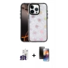 MARSİLYAN™- iPhone 16 Pro Max Kılıf Odak Prime - Siyah 3D Antistatik Mat Seramik Nano Ekran Koruyucu + Bilvis Titan Kamera Lens - TMGI