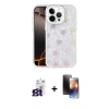 MARSİLYAN™- iPhone 16 Pro Max Kılıf Odak Prime - Siyah 3D Antistatik Mat Seramik Nano Ekran Koruyucu + Bilvis Titan Kamera Lens - TMGI