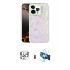 MARSİLYAN™- iPhone 16 Pro Max Kılıf Odak Prime - Siyah 3D Antistatik Seramik Nano Ekran Koruyucu + Pers Alüminyum Kamera Lens - GS