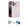 MARSİLYAN™- iPhone 16 Pro Max Kılıf Odak Prime - Siyah 3D Antistatik Seramik Nano Ekran Koruyucu + Pers Alüminyum Kamera Lens - GS