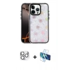 MARSİLYAN™- iPhone 16 Pro Max Kılıf Odak Prime - Siyah 3D Antistatik Seramik Nano Ekran Koruyucu + Pers Alüminyum Kamera Lens - GS