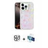 MARSİLYAN™- iPhone 16 Pro Max Kılıf Odak Prime - Siyah 3D Antistatik Seramik Nano Ekran Koruyucu + Pers Alüminyum Kamera Lens - GI