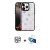 MARSİLYAN™- iPhone 16 Pro Max Kılıf Odak Prime - Siyah 3D Antistatik Seramik Nano Ekran Koruyucu + Pers Alüminyum Kamera Lens - GI