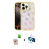 MARSİLYAN™- iPhone 16 Pro Max Kılıf Odak Prime - Siyah 3D Antistatik Seramik Nano Ekran Koruyucu + Raze Metal Kamera Lens - NLGY