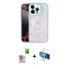 MARSİLYAN™- iPhone 16 Pro Max Kılıf Odak Prime - Siyah 3D Antistatik Seramik Nano Ekran Koruyucu + Raze Metal Kamera Lens - NLGY