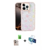MARSİLYAN™- iPhone 16 Pro Max Kılıf Odak Prime - Siyah 3D Antistatik Seramik Nano Ekran Koruyucu + Raze Metal Kamera Lens - NLGY