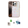 MARSİLYAN™- iPhone 16 Pro Max Kılıf Odak Prime - Siyah 3D Antistatik Seramik Nano Ekran Koruyucu + Raze Metal Kamera Lens - NLGY