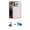 MARSİLYAN™- iPhone 16 Pro Max Kılıf Odak Prime - Siyah 3D Antistatik Seramik Nano Ekran Koruyucu + Bilvis Titan Kamera Lens - TMGI
