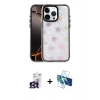MARSİLYAN™- iPhone 16 Pro Max Kılıf Odak Prime - Siyah 3D Antistatik Seramik Nano Ekran Koruyucu + Bilvis Titan Kamera Lens - TMGI