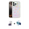 MARSİLYAN™- iPhone 16 Pro Max Kılıf Odak Prime - Siyah 3D Antistatik Seramik Nano Ekran Koruyucu + Bilvis Titan Kamera Lens - TMGI