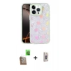 MARSİLYAN™- iPhone 16 Pro Max Kılıf Odak Prime - Siyah Bilvis 3D Cam Ekran Koruyucu + Raze Metal Kamera Lens - CLTM