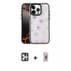 MARSİLYAN™- iPhone 16 Pro Max Kılıf Odak Prime - Siyah Bilvis 3D Cam Ekran Koruyucu + PVD Metal Kamera Lens - GS