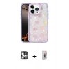 MARSİLYAN™- iPhone 16 Pro Max Kılıf Odak Prime - Siyah Bilvis 3D Cam Ekran Koruyucu + PVD Metal Kamera Lens - GS