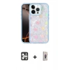 MARSİLYAN™- iPhone 16 Pro Max Kılıf Odak Prime - Siyah Bilvis 3D Cam Ekran Koruyucu + PVD Metal Kamera Lens - GS