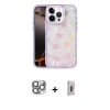 MARSİLYAN™- iPhone 16 Pro Max Kılıf Odak Prime - Siyah Bilvis 3D Cam Ekran Koruyucu + Pers Alüminyum Kamera Lens - GI