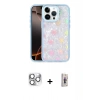 MARSİLYAN™- iPhone 16 Pro Max Kılıf Odak Prime - Siyah Bilvis 3D Cam Ekran Koruyucu + Pers Alüminyum Kamera Lens - GS