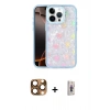 MARSİLYAN™- iPhone 16 Pro Max Kılıf Odak Prime - Siyah Bilvis 3D Cam Ekran Koruyucu + Pers Alüminyum Kamera Lens - CLTM