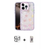 MARSİLYAN™- iPhone 16 Pro Max Kılıf Odak Prime - Siyah Bilvis 3D Cam Ekran Koruyucu + Pers Alüminyum Kamera Lens - GS