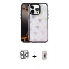 MARSİLYAN™- iPhone 16 Pro Max Kılıf Odak Prime - Siyah Bilvis 3D Cam Ekran Koruyucu + Pers Alüminyum Kamera Lens - GI