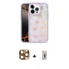 MARSİLYAN™- iPhone 16 Pro Max Kılıf Odak Prime - Siyah Bilvis 3D Cam Ekran Koruyucu + Pers Alüminyum Kamera Lens - CLTM