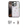 MARSİLYAN™- iPhone 16 Pro Max Kılıf Odak Prime - Siyah Bilvis 3D Cam Ekran Koruyucu + Pers Alüminyum Kamera Lens - GS