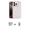 MARSİLYAN™- iPhone 16 Pro Max Kılıf Odak Prime - Siyah Bilvis 3D Cam Ekran Koruyucu + Pers Alüminyum Kamera Lens - GS