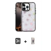 MARSİLYAN™- iPhone 16 Pro Max Kılıf Odak Prime - Siyah Bilvis 3D Cam Ekran Koruyucu + PVD Metal Kamera Lens - SH