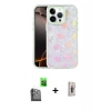 MARSİLYAN™- iPhone 16 Pro Max Kılıf Odak Prime - Siyah Bilvis 3D Cam Ekran Koruyucu + Raze Metal Kamera Lens - SH