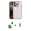 MARSİLYAN™- iPhone 16 Pro Max Kılıf Odak Prime - Siyah Bilvis 3D Cam Ekran Koruyucu + Raze Metal Kamera Lens - SH