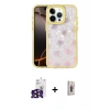 MARSİLYAN™- iPhone 16 Pro Max Kılıf Odak Prime - Siyah Bilvis 3D Cam Ekran Koruyucu + Siyah Bilvis Titan Kamera Lens