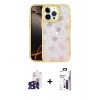 MARSİLYAN™- iPhone 16 Pro Max Kılıf Odak Prime - Siyah Bilvis 3X AR Hayalet Cam Ekran Koruyucu + Bilvis Titan Kamera Lens - SH