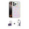MARSİLYAN™- iPhone 16 Pro Max Kılıf Odak Prime - Siyah Bilvis 3X AR Hayalet Cam Ekran Koruyucu + Bilvis Titan Kamera Lens - SH