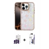 MARSİLYAN™- iPhone 16 Pro Max Kılıf Odak Prime - Siyah Bilvis 3X AR Hayalet Cam Ekran Koruyucu + Bilvis Titan Kamera Lens - GS