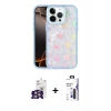 MARSİLYAN™- iPhone 16 Pro Max Kılıf Odak Prime - Siyah Bilvis 3X AR Hayalet Cam Ekran Koruyucu + Bilvis Titan Kamera Lens - GS