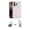 MARSİLYAN™- iPhone 16 Pro Max Kılıf Odak Prime - Siyah Bilvis 3X AR Hayalet Cam Ekran Koruyucu + Bilvis Titan Kamera Lens - GS