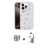 MARSİLYAN™- iPhone 16 Pro Max Kılıf Odak Prime - Siyah Bilvis 3X AR Hayalet Cam Ekran Koruyucu + Pers Alüminyum Kamera Lens - GI