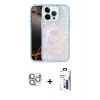 MARSİLYAN™- iPhone 16 Pro Max Kılıf Odak Prime - Siyah Bilvis 3X AR Hayalet Cam Ekran Koruyucu + Pers Alüminyum Kamera Lens - GS