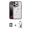 MARSİLYAN™- iPhone 16 Pro Max Kılıf Odak Prime - Siyah Bilvis 3X AR Hayalet Cam Ekran Koruyucu + PVD Metal Kamera Lens - GS
