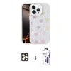 MARSİLYAN™- iPhone 16 Pro Max Kılıf Odak Prime - Siyah Bilvis 3X AR Hayalet Cam Ekran Koruyucu + PVD Metal Kamera Lens - GD