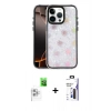 MARSİLYAN™- iPhone 16 Pro Max Kılıf Odak Prime - Siyah Bilvis 3X AR Hayalet Cam Ekran Koruyucu + Raze Metal Kamera Lens - BZ
