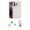 MARSİLYAN™- iPhone 16 Pro Max Kılıf Odak Prime - Siyah Bilvis 3X AR Hayalet Cam Ekran Koruyucu + Raze Metal Kamera Lens - BZ