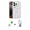 MARSİLYAN™- iPhone 16 Pro Max Kılıf Odak Prime - Siyah Bilvis 3X AR Hayalet Cam Ekran Koruyucu + Raze Metal Kamera Lens - BZ