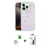 MARSİLYAN™- iPhone 16 Pro Max Kılıf Odak Prime - Siyah Bilvis 3X AR Hayalet Cam Ekran Koruyucu + Raze Metal Kamera Lens - BZ