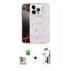 MARSİLYAN™- iPhone 16 Pro Max Kılıf Odak Prime - Siyah Bilvis 3X AR Hayalet Cam Ekran Koruyucu + Raze Metal Kamera Lens - NLGY